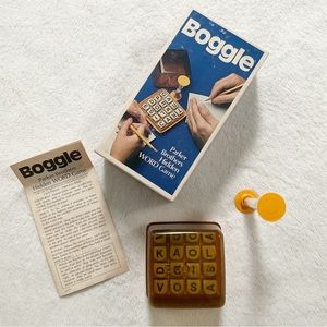 Vintage 1976 Boggle Hidden Word Game – Parker Brothers